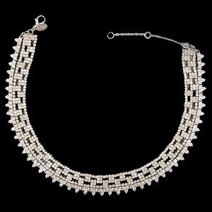 Express Double Choker CZ Necklace NWOT